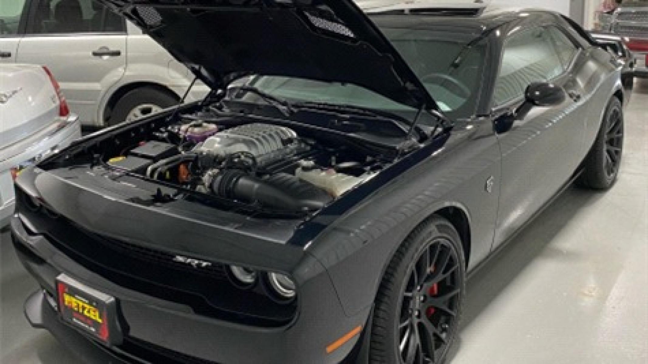 2015 BLACK DODGE CHALLENGER SRT HELLCAT (2C3CDZC94FH) with an 6.2L engine, Automatic transmission, located at 1030 S. 22nd St., Bismarck, ND, 58504, (701) 258-0022, 46.793560, -100.758118 - 1300 Miles - Photo #0