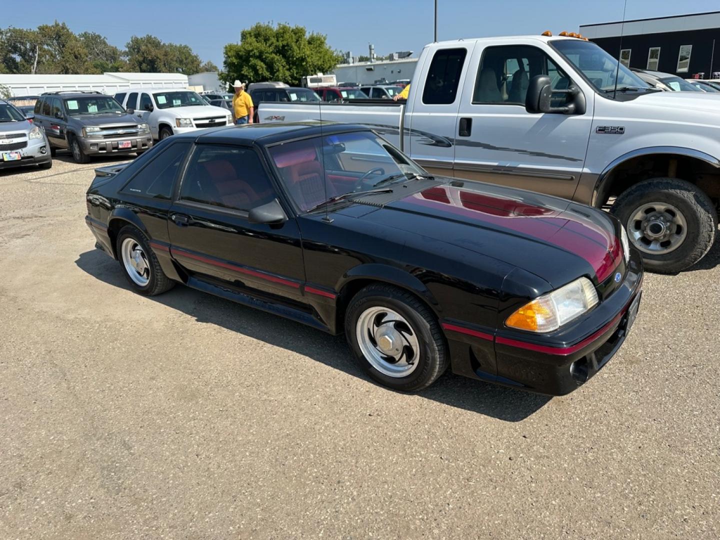 1987 BLACK FORD MUSTANG GT (1FABP42E6H2) with an 5.0 engine, Automatic transmission, located at 1030 S. 22nd St., Bismarck, ND, 58504, (701) 258-0022, 46.793560, -100.758118- Photo#1