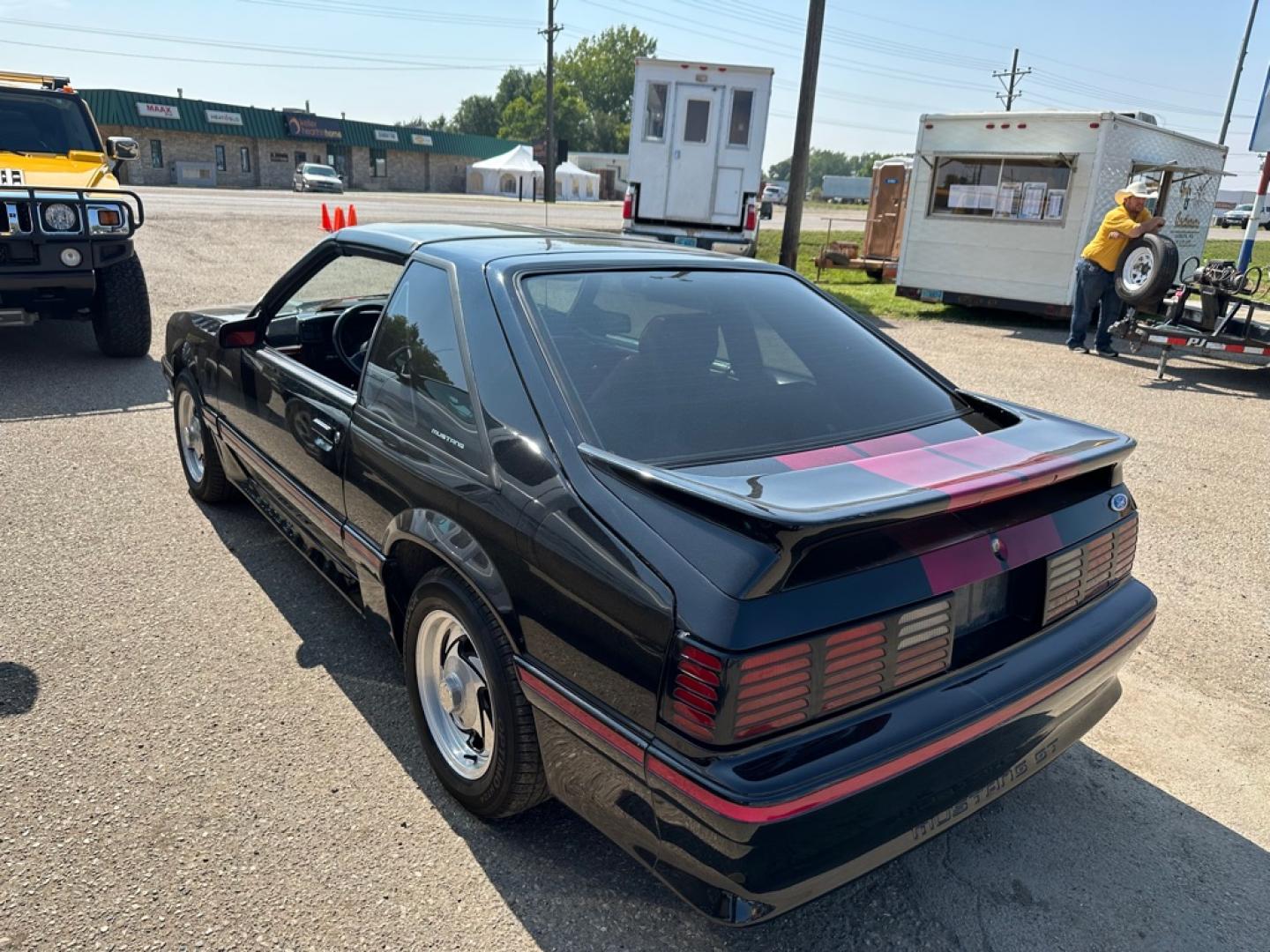 1987 BLACK FORD MUSTANG GT (1FABP42E6H2) with an 5.0 engine, Automatic transmission, located at 1030 S. 22nd St., Bismarck, ND, 58504, (701) 258-0022, 46.793560, -100.758118- Photo#5