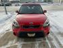 2013 RED KIA SOUL + (KNDJT2A63D7) with an 2.0L engine, Automatic transmission, located at 1030 S. 22nd St., Bismarck, ND, 58504, (701) 258-0022, 46.793560, -100.758118 - Photo#0