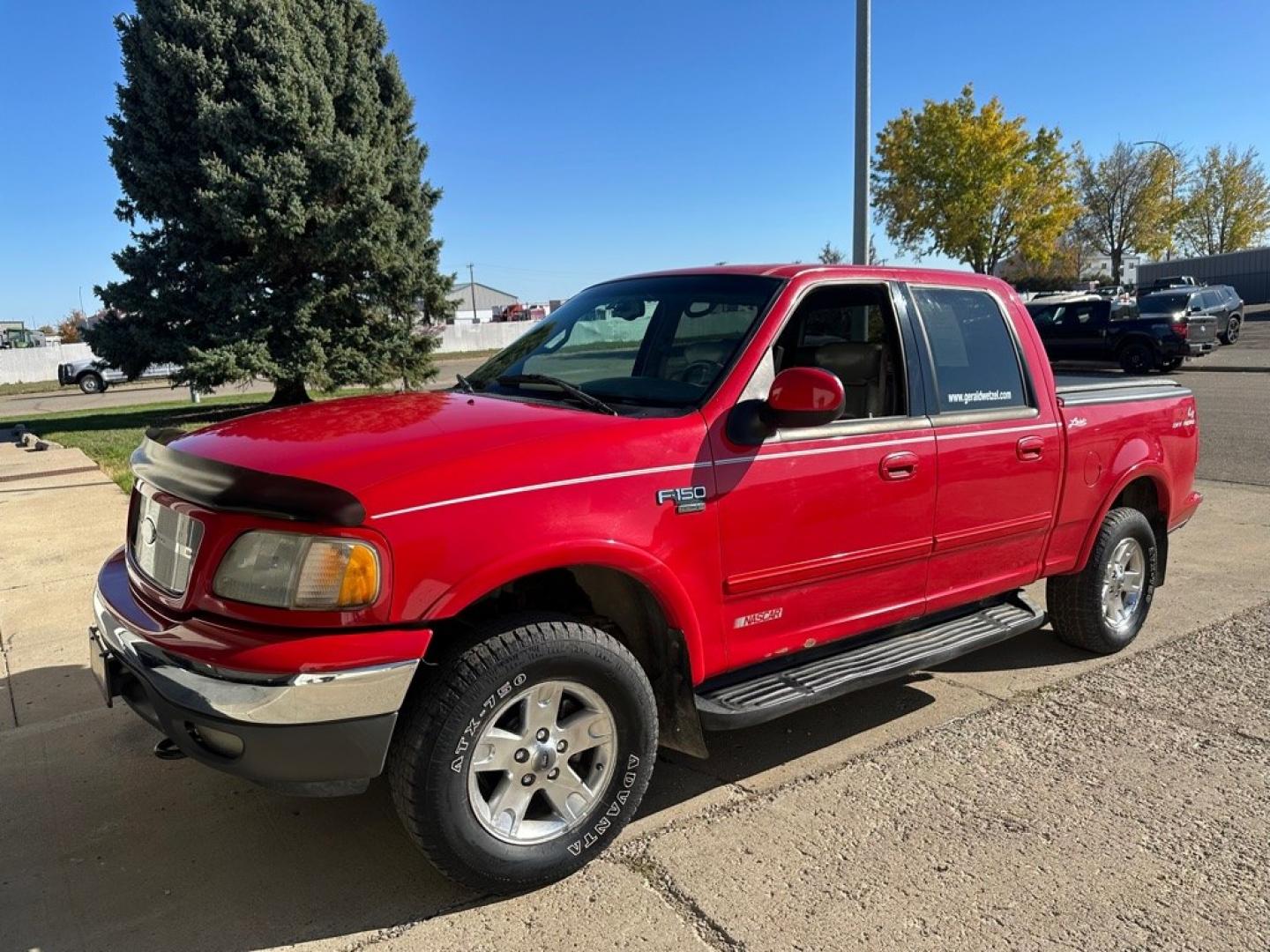 2002 RED FORD F150 SUPERCREW (1FTRW08L12K) with an 5.4L engine, Automatic transmission, located at 1030 S. 22nd St., Bismarck, ND, 58504, (701) 258-0022, 46.793560, -100.758118 - Nice Clean truck . CrewCab 4x4- Photo#1